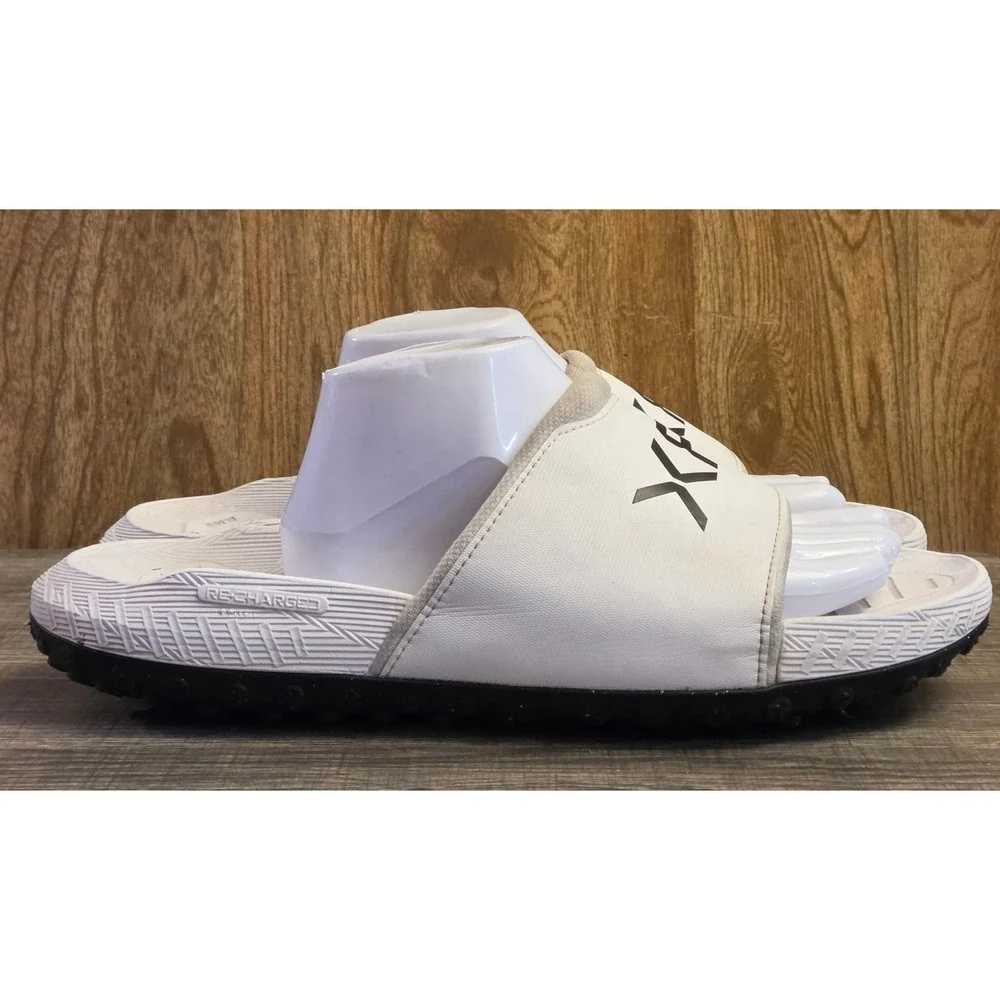 Dwayne‎ Johnson Signature XFL Licensed Under Armour Slides Mens Size 13 White